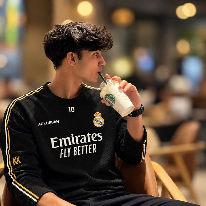 Mbappé 10 Waffle Knit Oversized Full Sleeve T-Shirt
