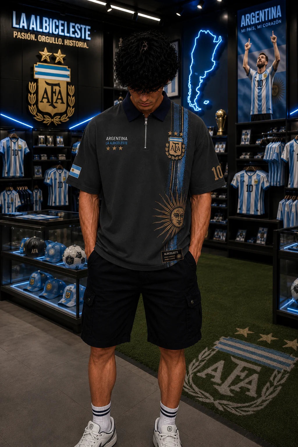 Argentina "La Albiceleste 10" Premium Oversized T-Shirt