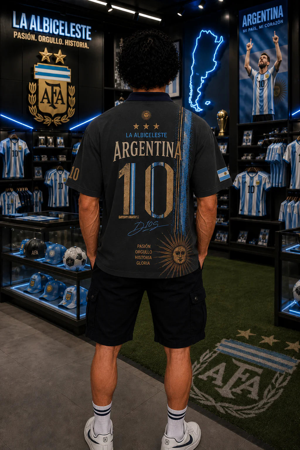 Argentina "La Albiceleste 10" Premium Oversized T-Shirt