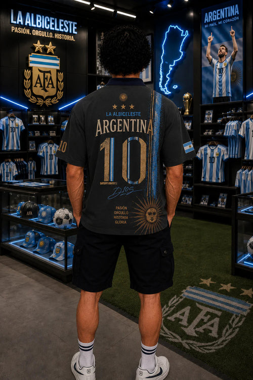 Argentina "La Albiceleste 10" Premium Oversized T-Shirt
