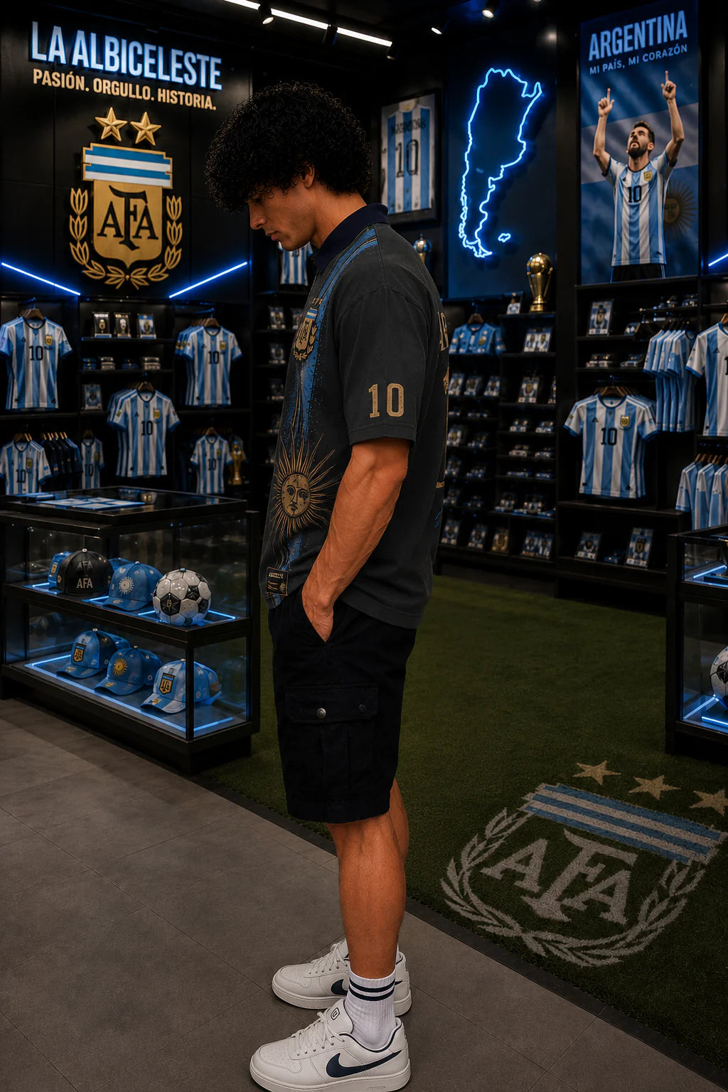 Argentina "La Albiceleste 10" Premium Oversized T-Shirt