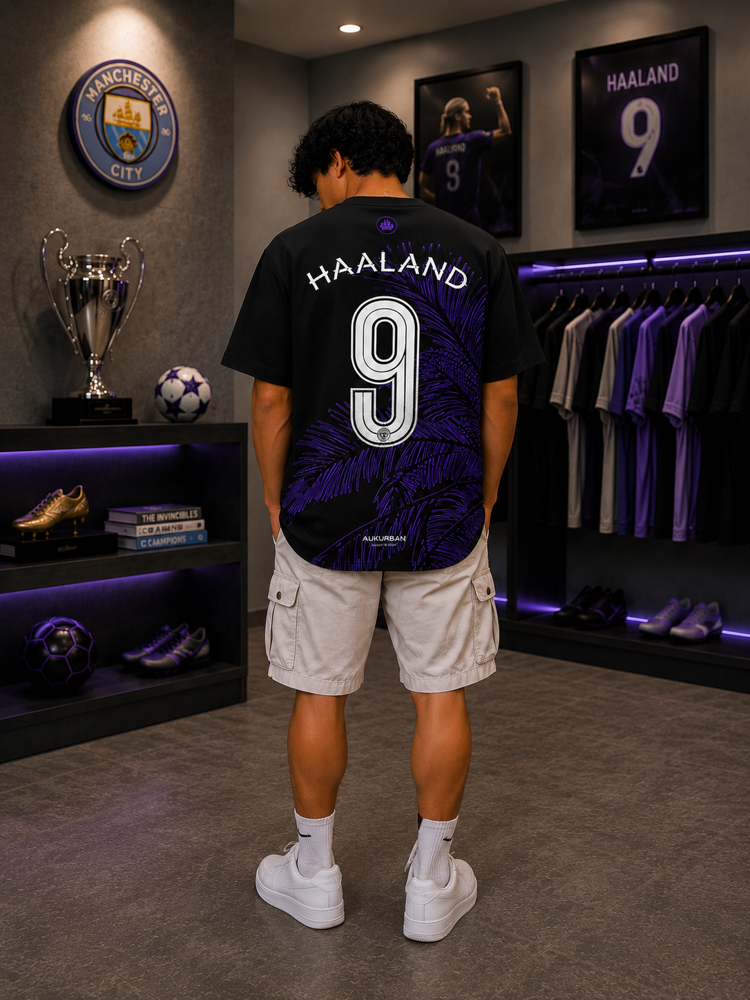 Haaland 9 Oversized Premium T-Shirt &mdash; photo 1