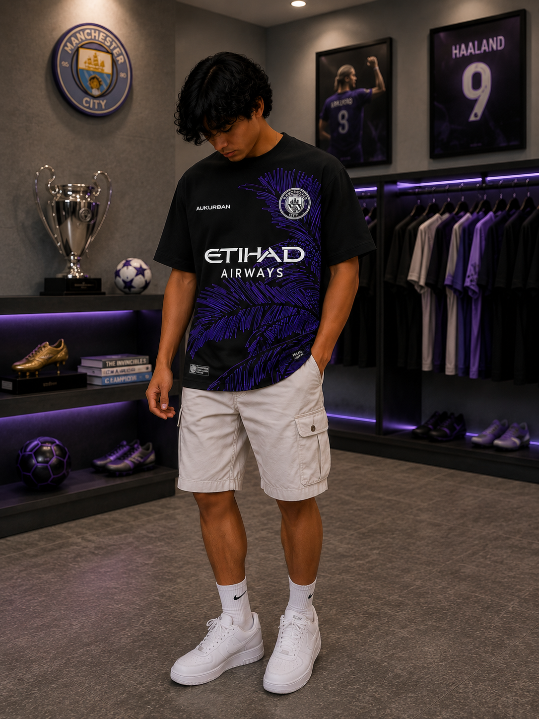 Haaland 9 Oversized Premium T-Shirt &mdash; photo 3