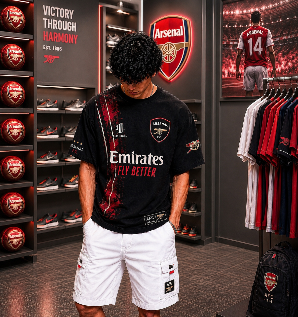 Arsenal FC 14 - Oversized T-Shirt &mdash; photo 3
