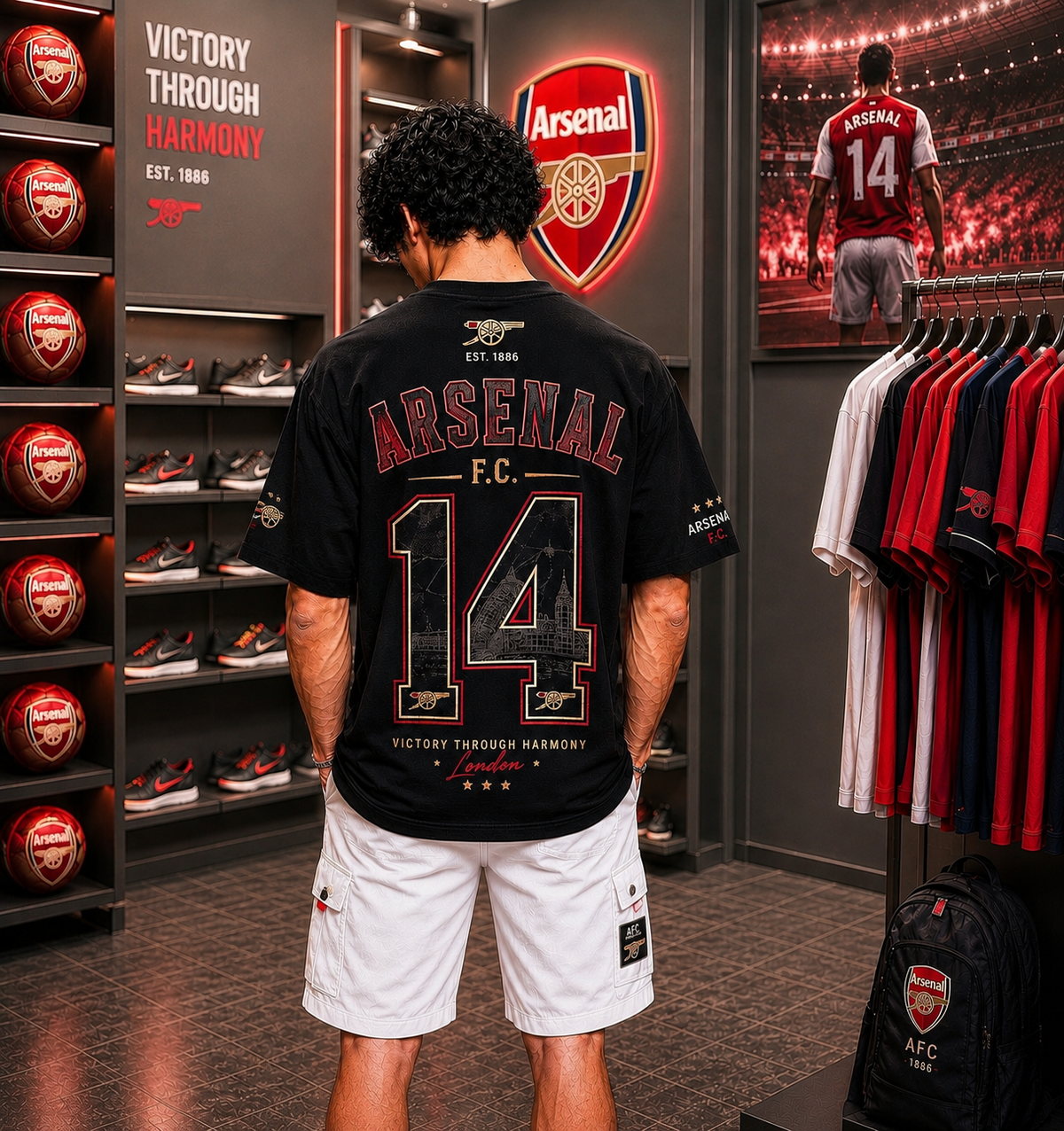 Arsenal FC 14 - Oversized T-Shirt &mdash; photo 1