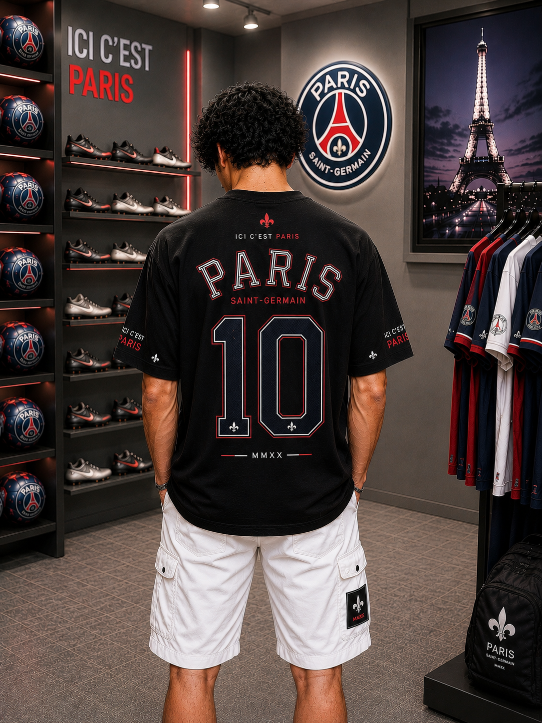 Paris Saint-Germain 10 - Oversized T-Shirt &mdash; photo 2