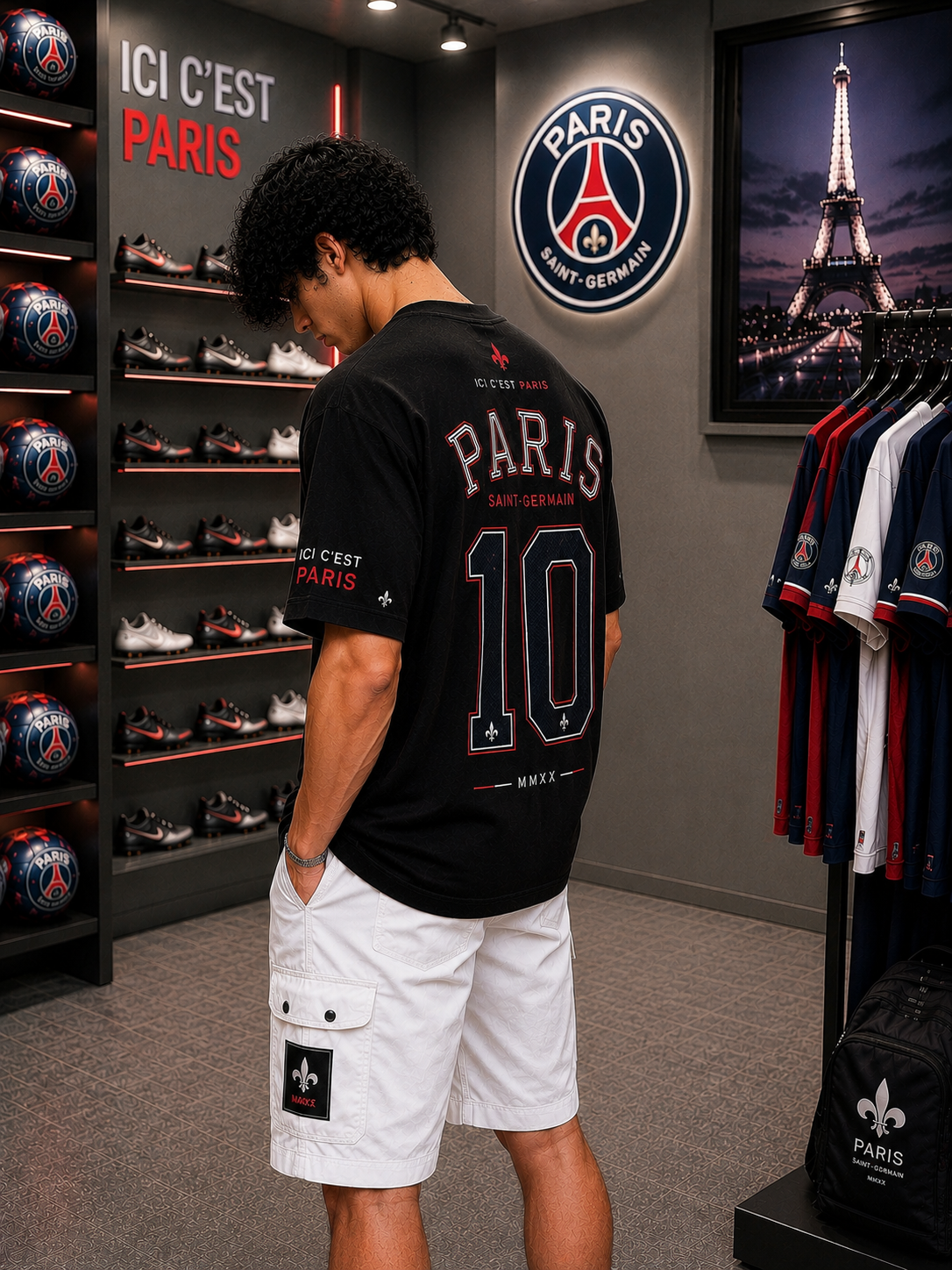 Paris Saint-Germain 10 - Oversized T-Shirt &mdash; photo 3