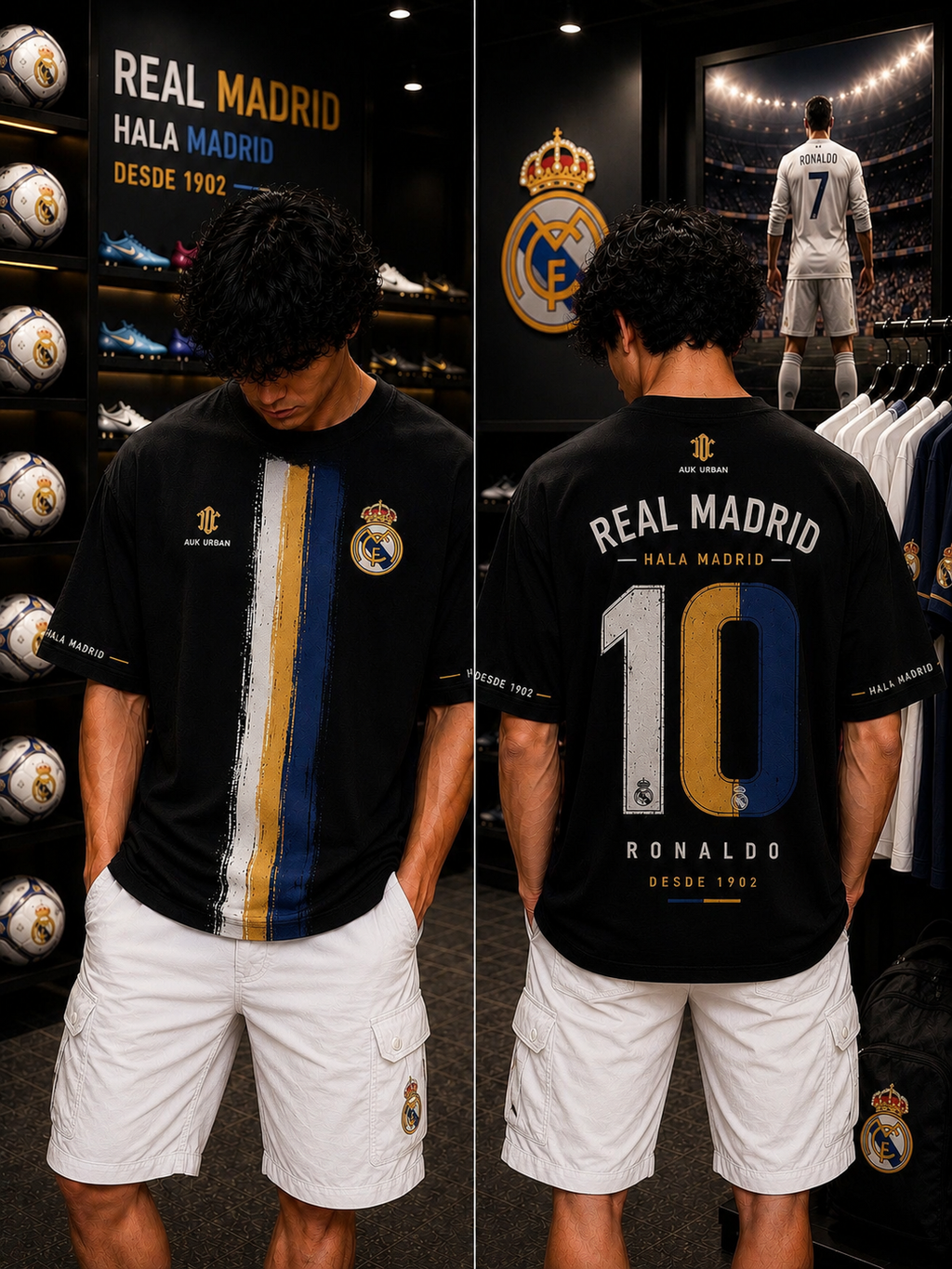 Real Madrid Ronaldo 10 - Oversized T-Shirt