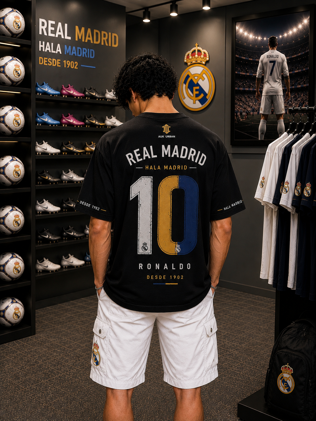 Real Madrid Ronaldo 10 - Oversized T-Shirt