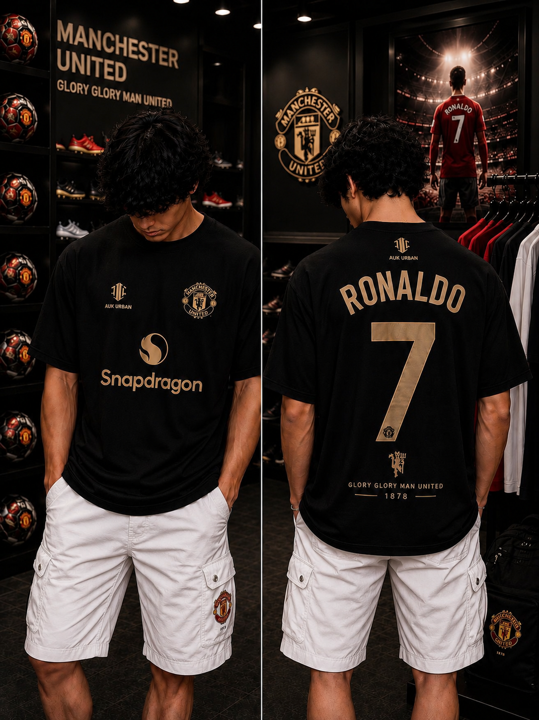 Ronaldo 7 Manchester United - Oversized T-Shirt &mdash; photo 2