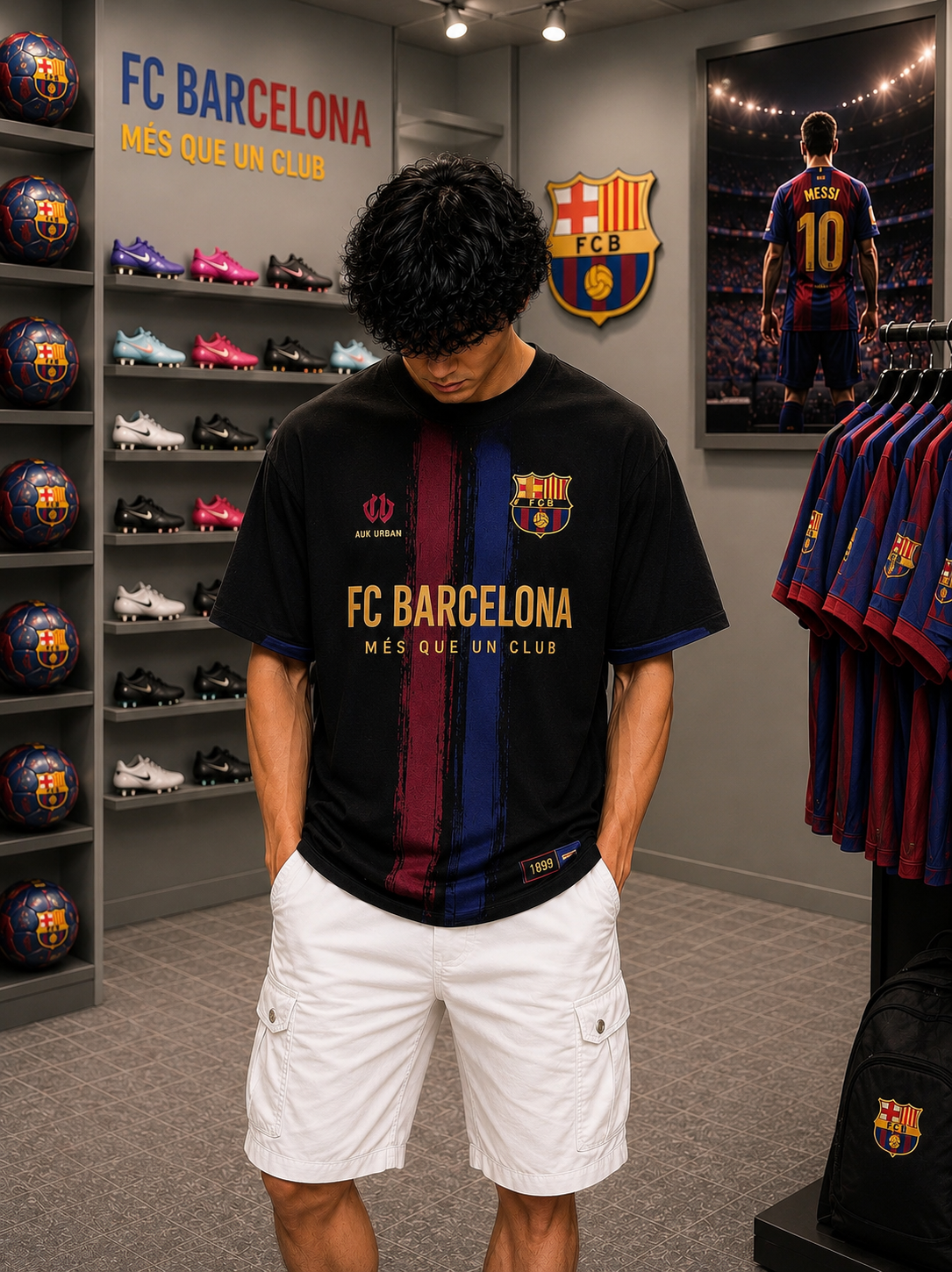 Messi 10 FC Barcelona - Oversized T-Shirt &mdash; photo 1