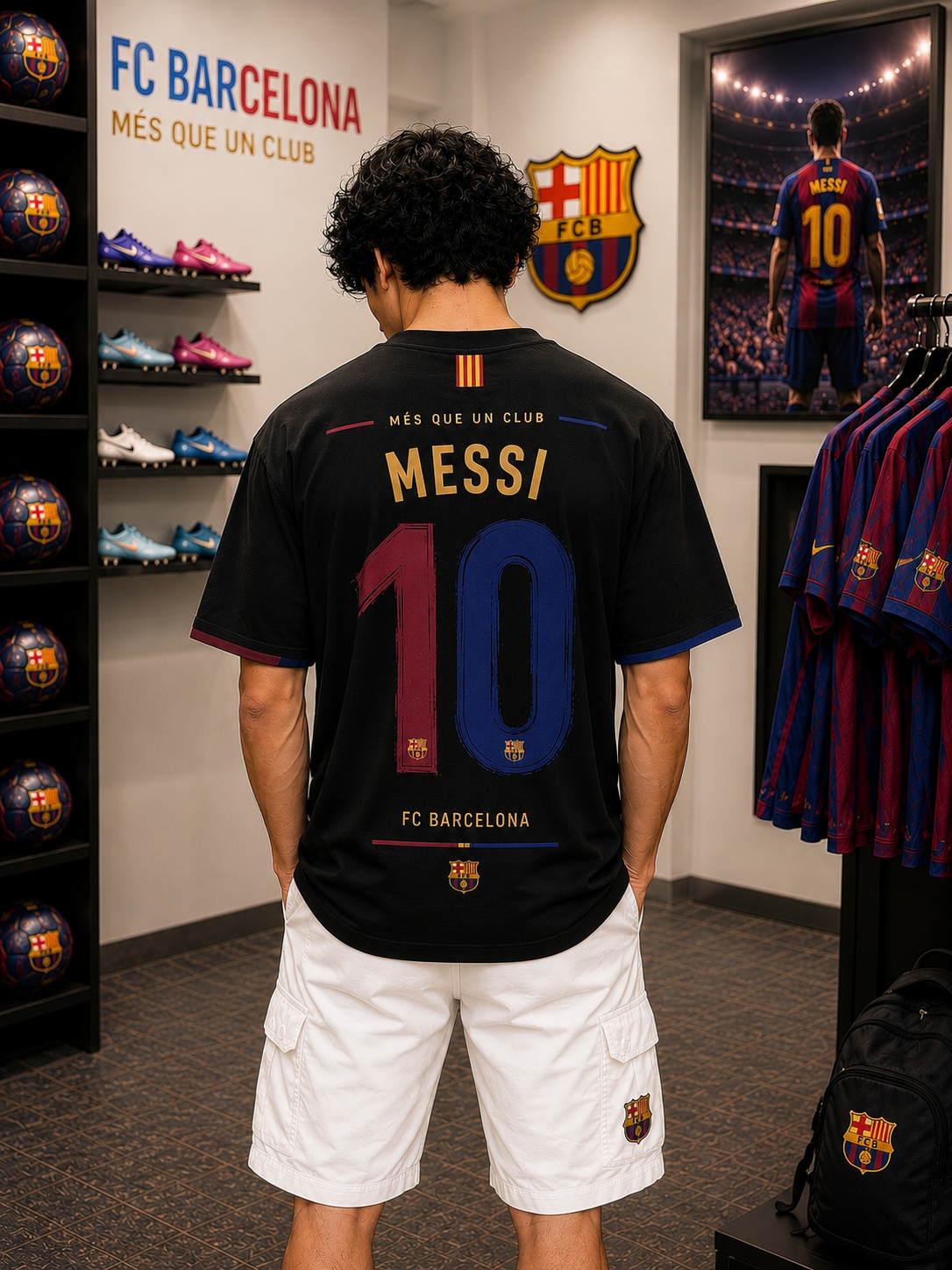 Messi 10 FC Barcelona - Oversized T-Shirt &mdash; photo 2