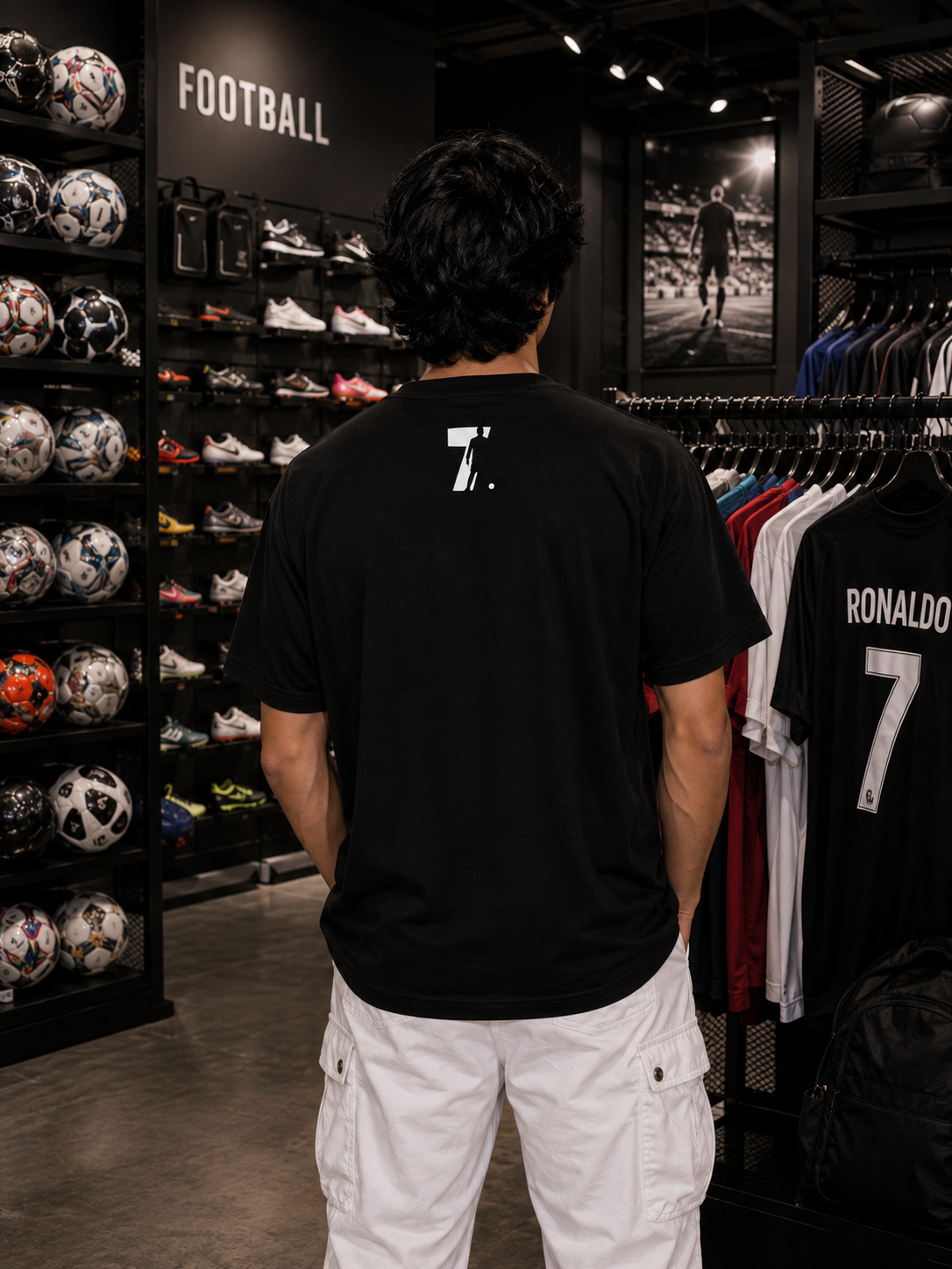 CR7 GOAT Oversized Tee – Football Legend Streetwear