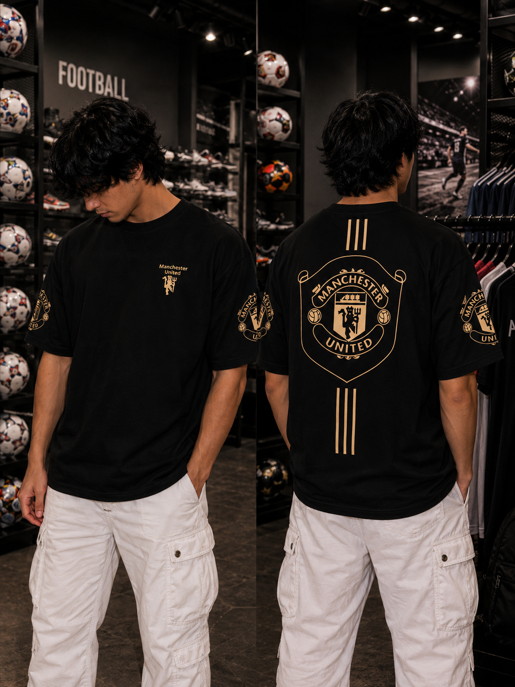 Manchester United Oversized Tee – Red Devils Streetwear Edition