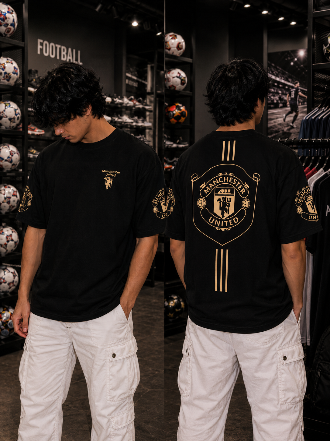 Manchester United Oversized Tee – Red Devils Streetwear Edition