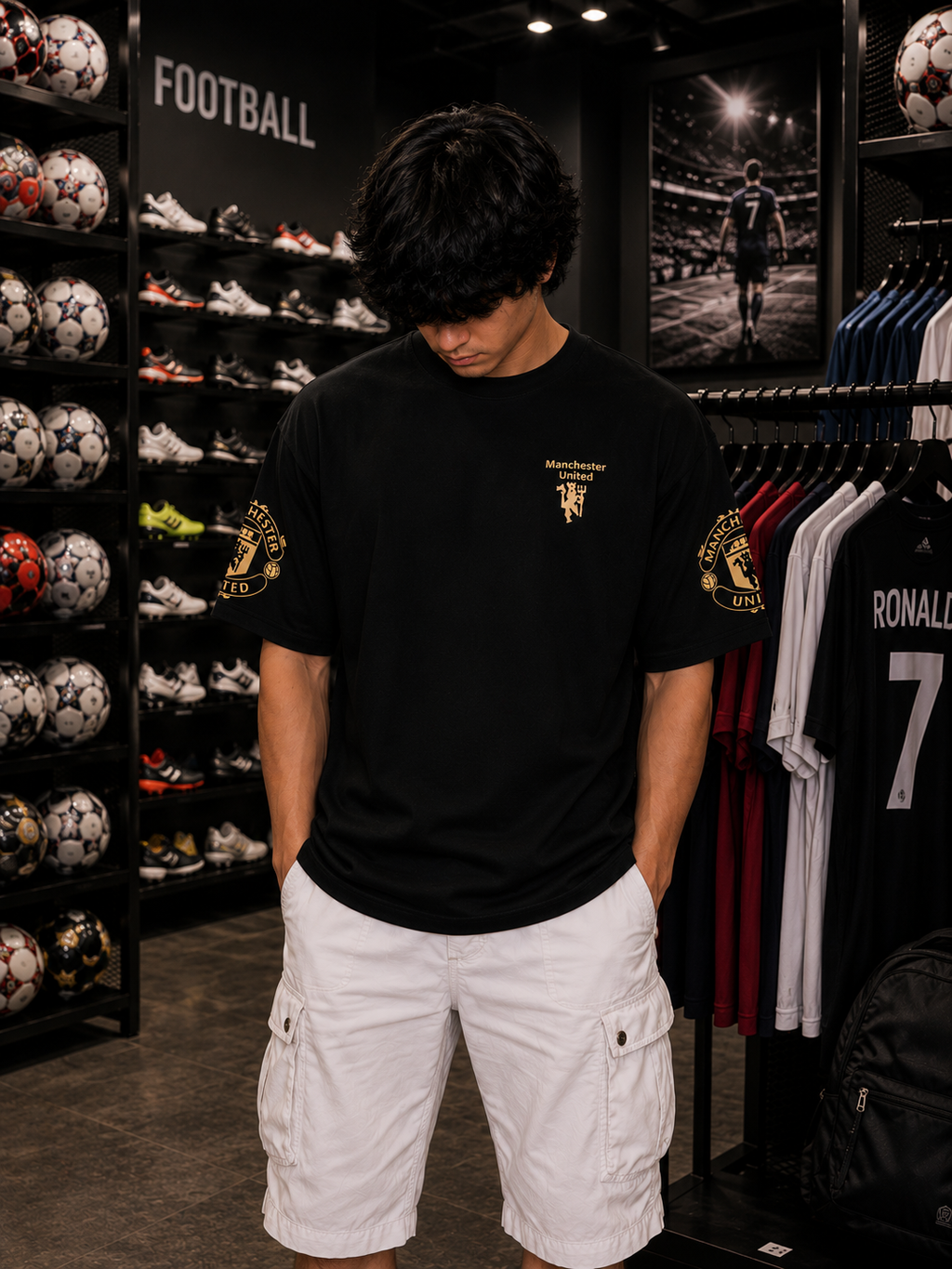 Manchester United Oversized Tee – Red Devils Streetwear Edition