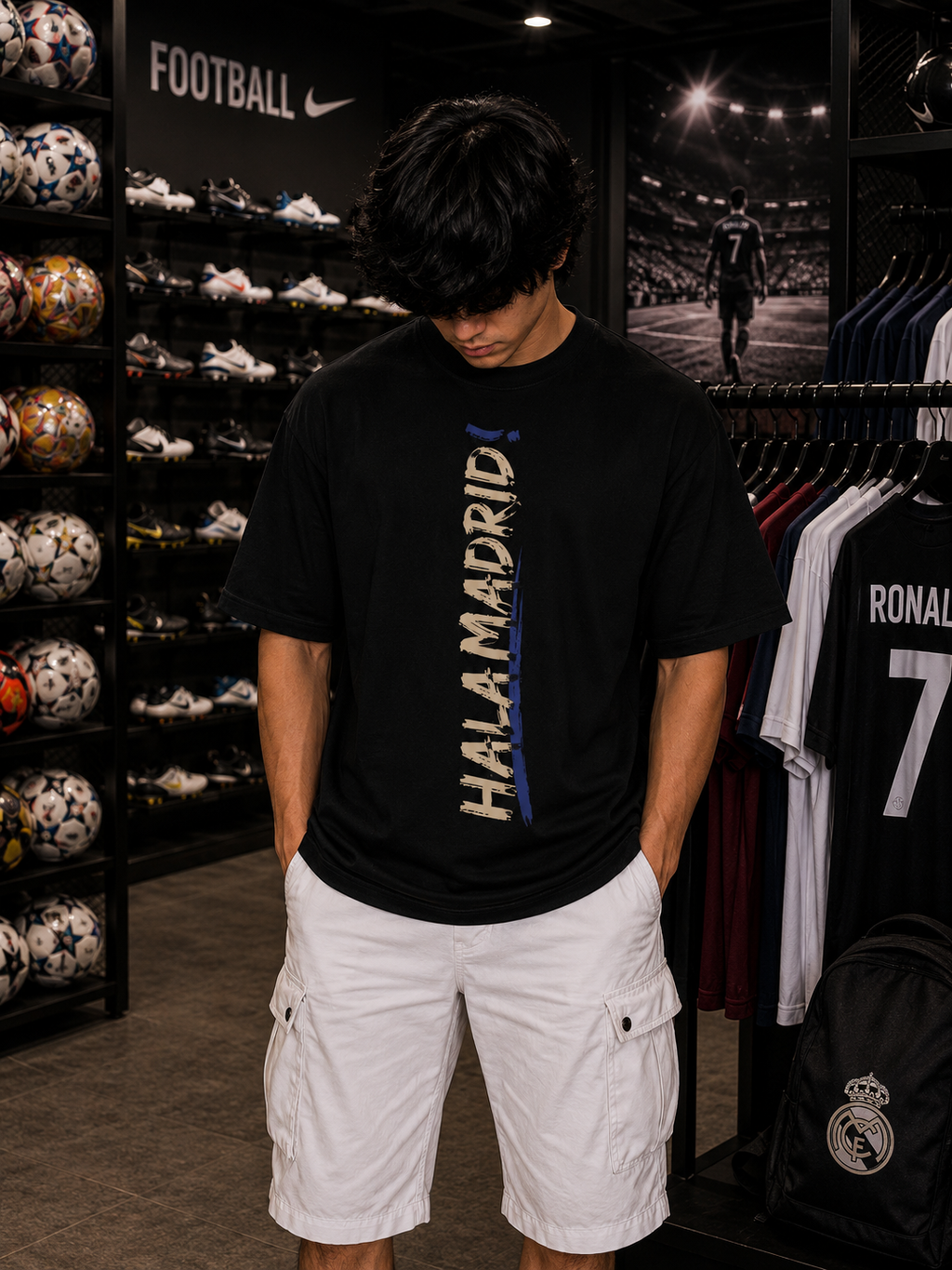 Juventus Ronaldo Oversized Tee – Football Icon Edition