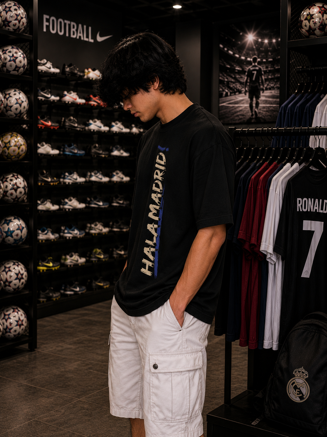 Real Madrid Oversized Tee – Champions Edition