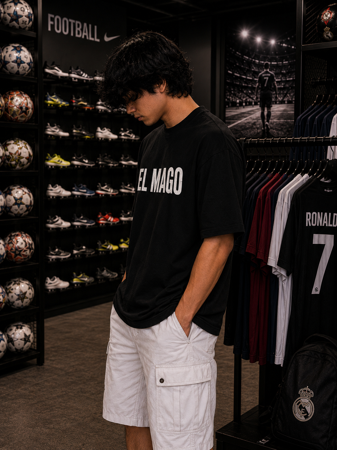 Neymar Jr. Oversized Tee – Football Star Edition