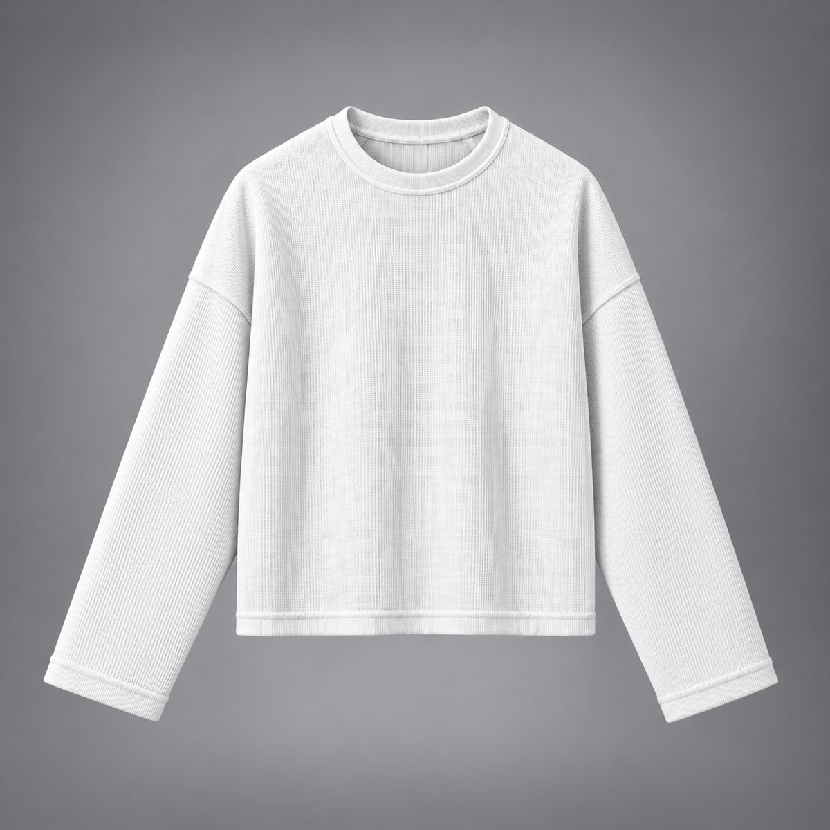 Waffle Tee With Long Sleeve (Pack of 2) <br> <br> 1 Black & 1 White Combo &mdash; photo 10