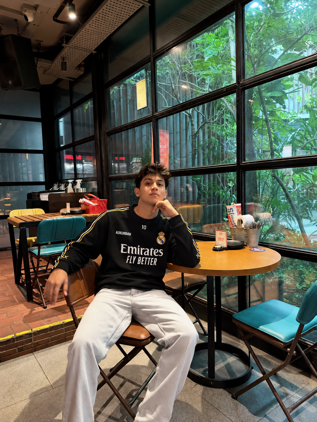 Mbappé 10 Waffle Knit Oversized Full Sleeve T-Shirt &mdash; photo 9