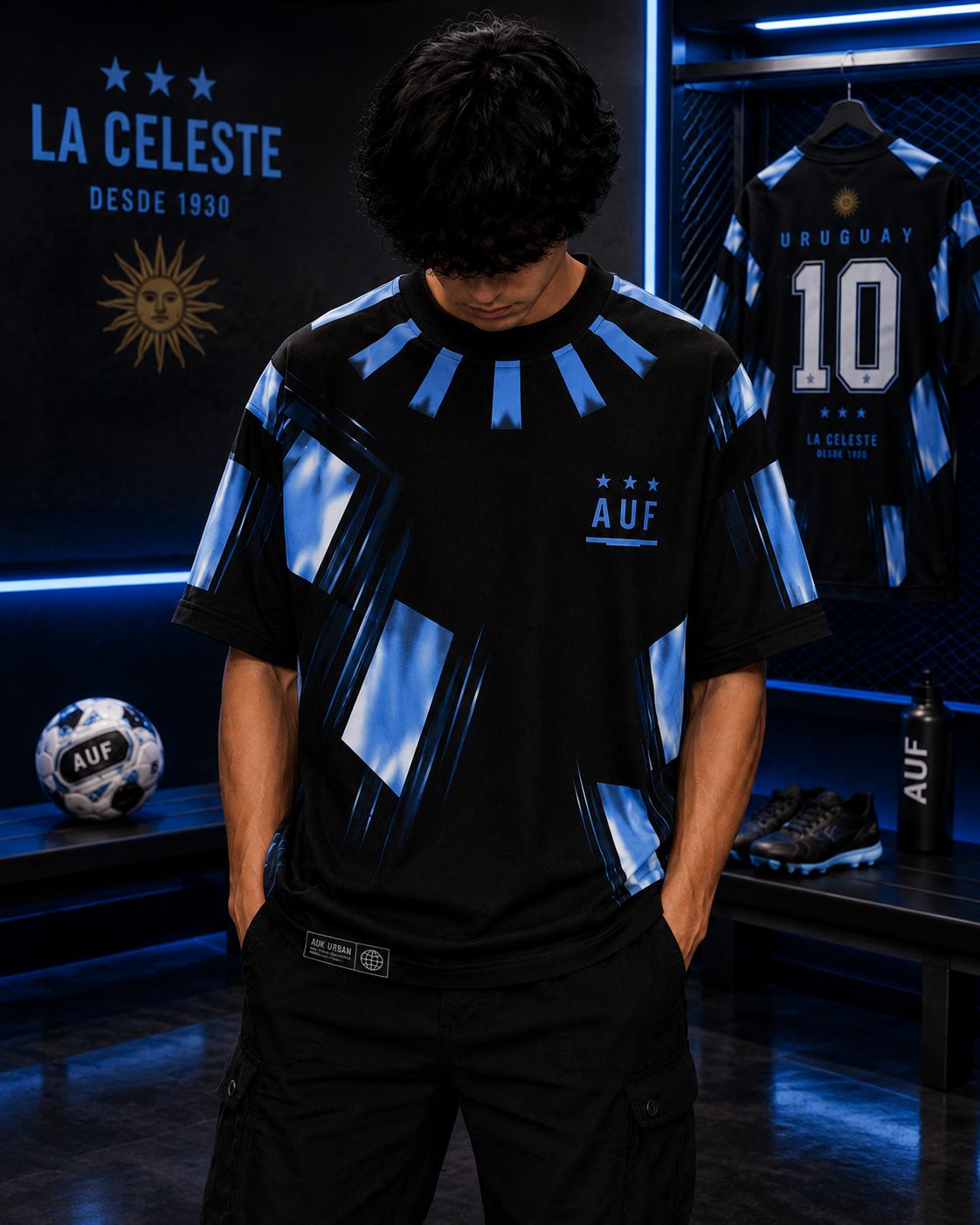 Uruguay Luis Suárez 9 - Oversized T-Shirt &mdash; photo 1