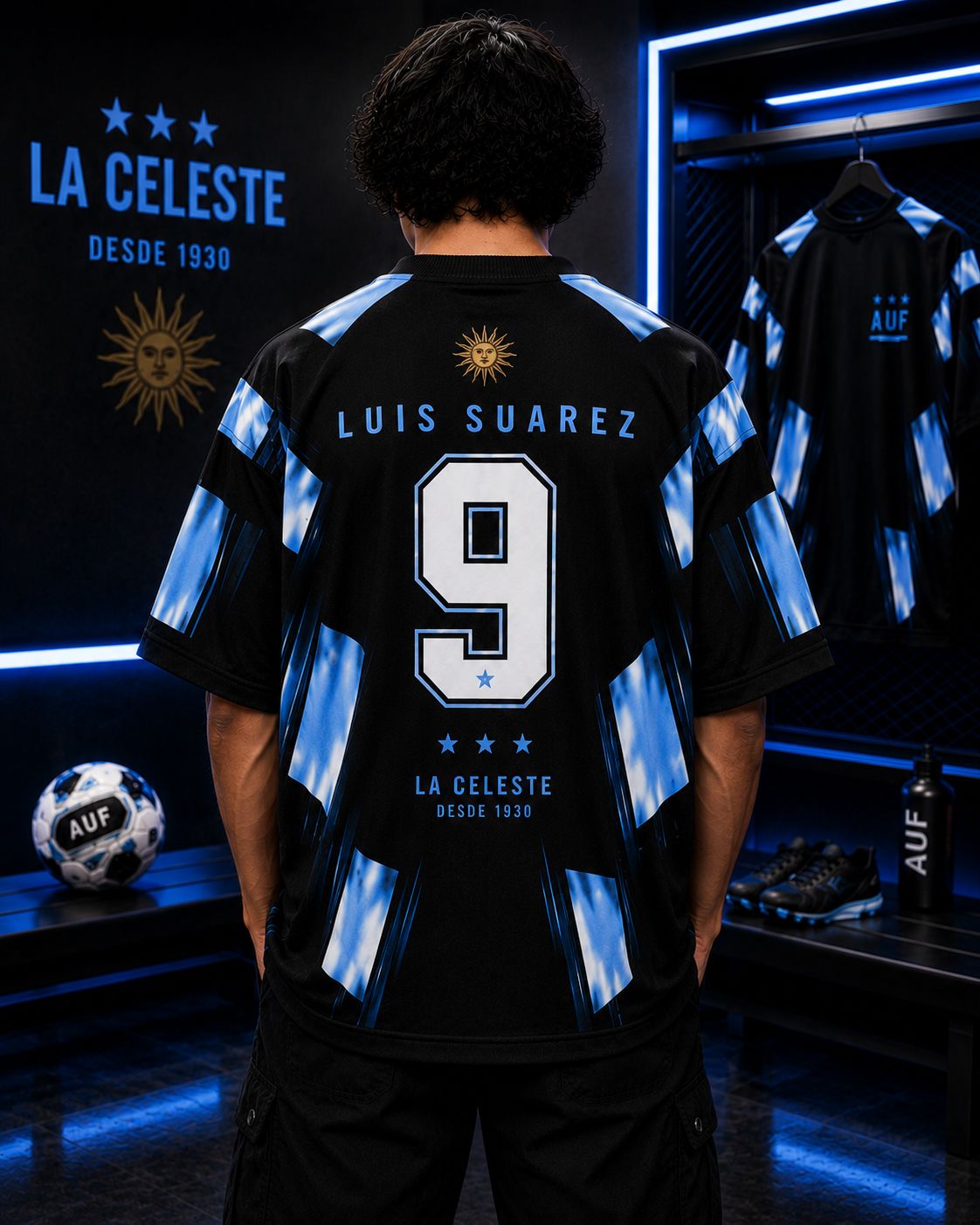 Uruguay Luis Suárez 9 - Oversized T-Shirt &mdash; photo 2