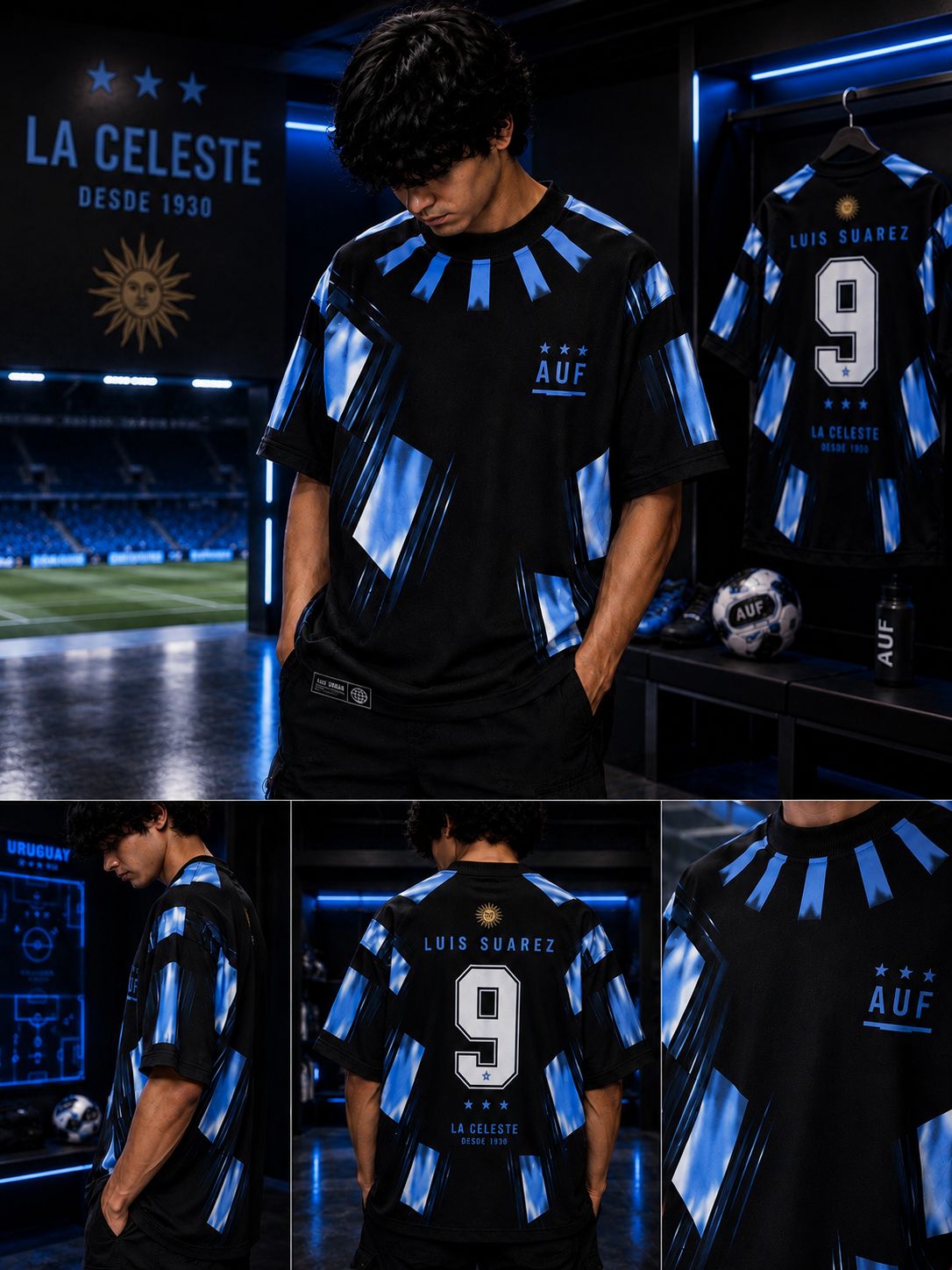 Uruguay Luis Suárez 9 - Oversized T-Shirt &mdash; photo 3