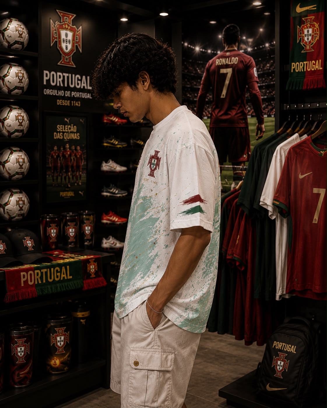 Portugal Ronaldo 07 - Oversized T-Shirt &mdash; photo 3
