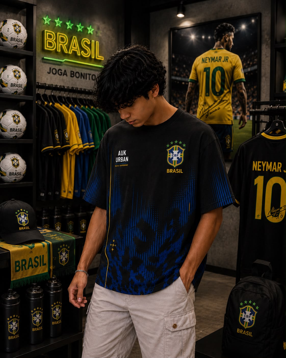 Brazil Neymar Jr 10 Oversized T-Shirt – Joga Bonito Edition &mdash; photo 3