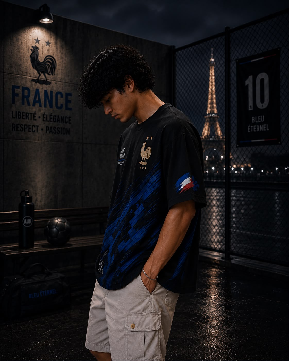 France Mbappé 10 Oversized T-Shirt – Bleu Éternel Edition &mdash; photo 3