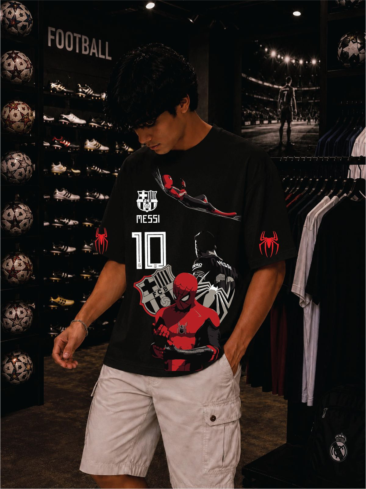 Messi x Spider Oversized T-Shirt &mdash; photo 1