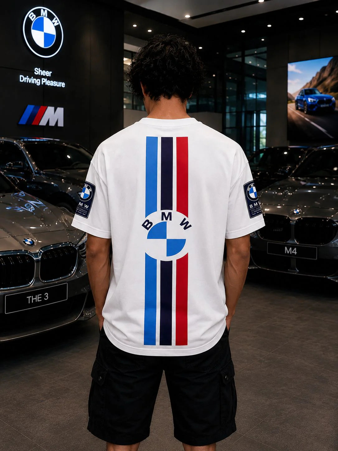 BMW M Motorsport Oversized White T-Shirt | Premium Performance Streetwear